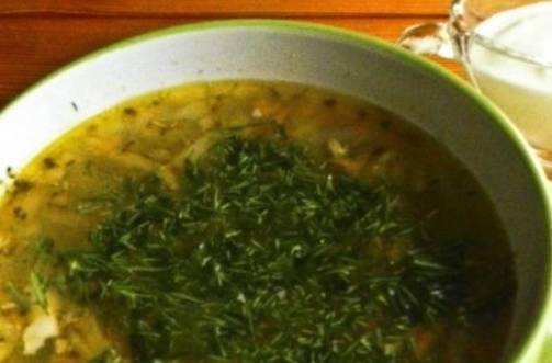 Куриный суп с перловкой и картошкой