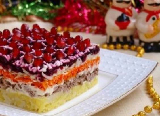 Салат «Генеральский» с курицей