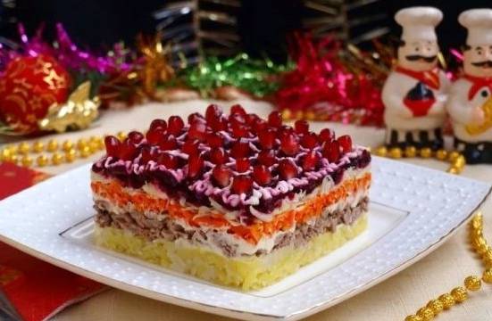 Салат «Генеральский» с курицей
