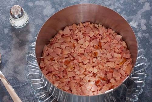 Салат «Генеральский» с копченой курицей