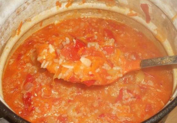 Зимний салат с рисом и овощами на зиму