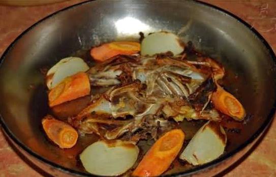 Суп-пюре из тыквы с курицей, картошкой и морковью