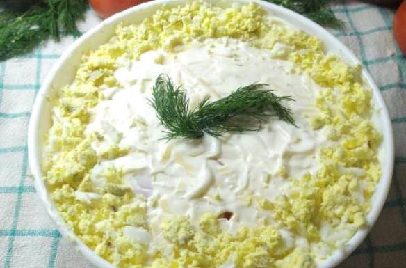 Салат «Афина» с креветками