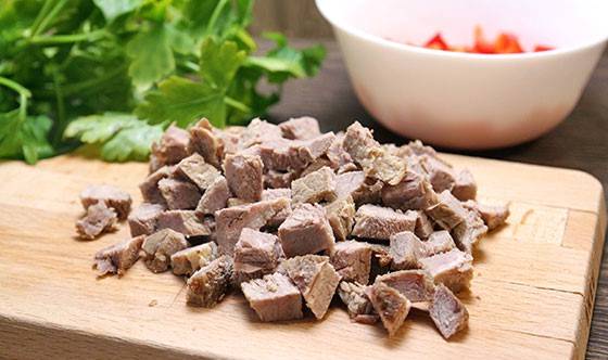 Салат «Будапешт» с говядиной