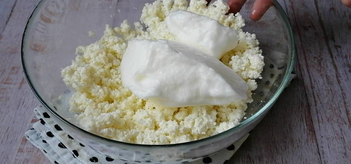 Творожное печенье без масла