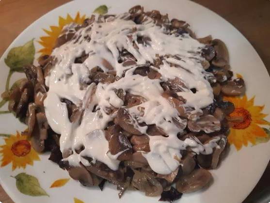 Салат «Белая береза» с курицей и грибами