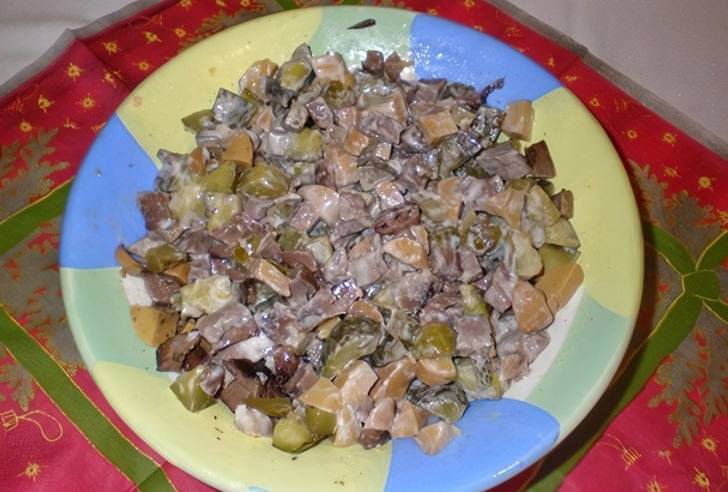Салат «Башкирская красавица» с говядиной
