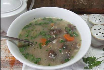 Грибной суп из шампиньонов с перловкой и картошкой