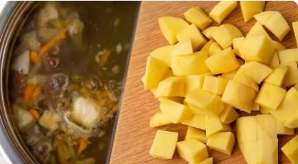 Грибной суп с перловкой и картошкой