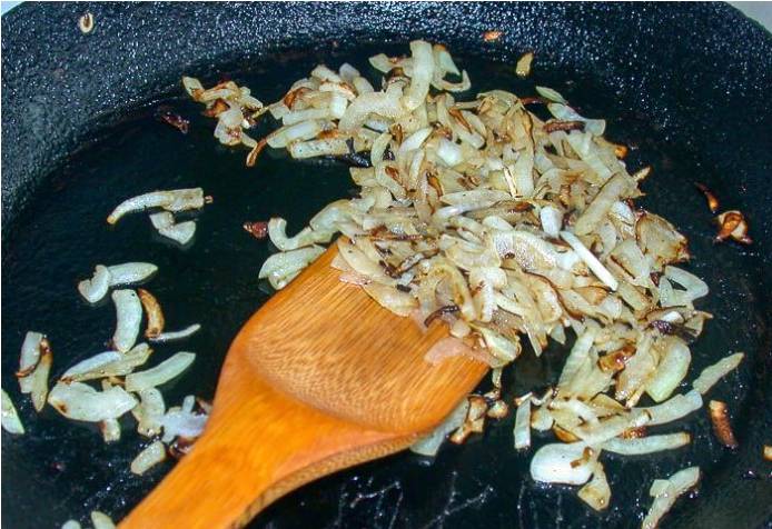 Печеночный салат с грибами