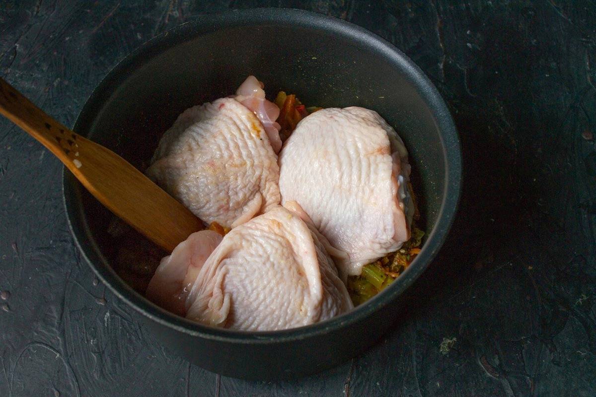Куриный суп с макаронами и картошкой