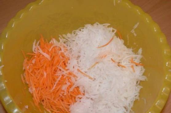 Салат из дайкона с говядиной