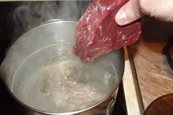Салат из дайкона с говядиной