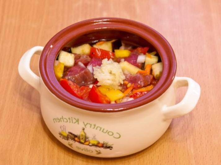 Суп с говядиной и овощами
