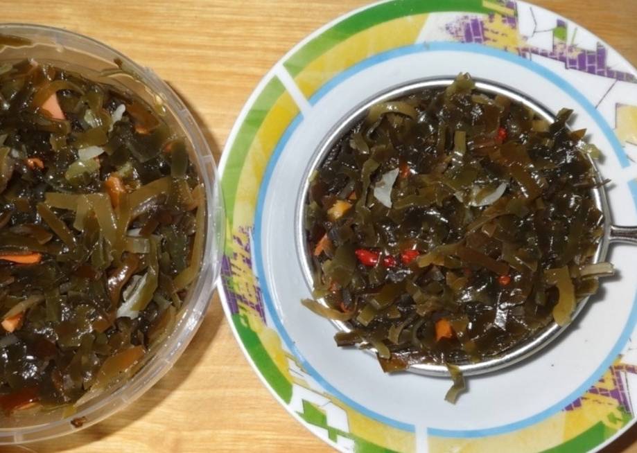 Салат с морепродуктами «Морской коктейль» в масле