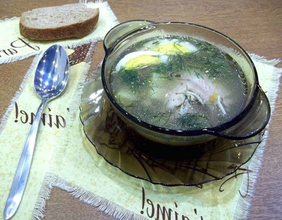 Суп из куриных крылышек с вермишелью и картошкой