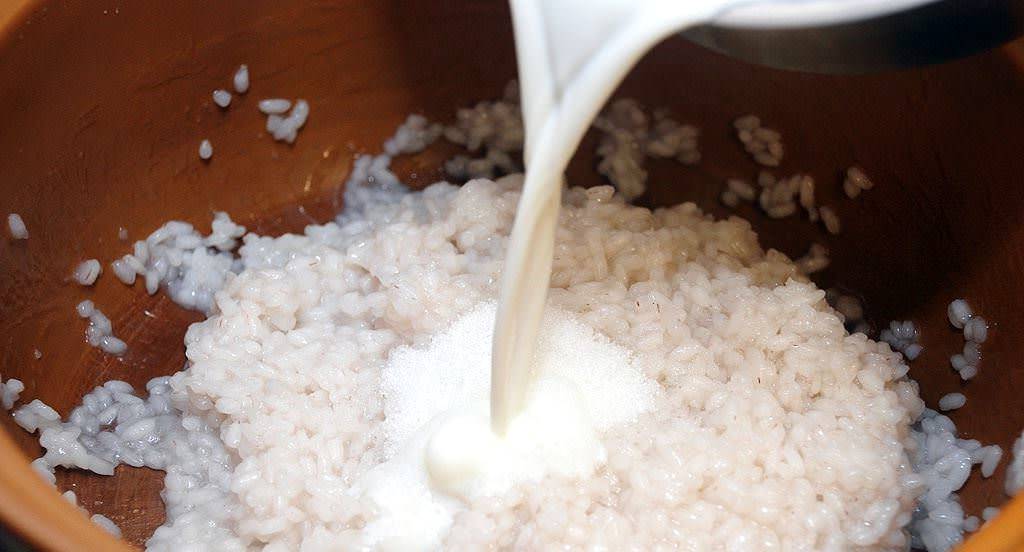 Рисовая каша на молоке на 2 порции