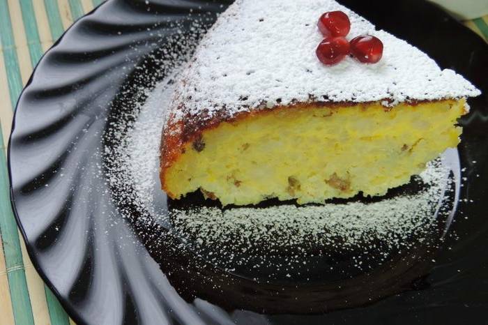 Запеканка из рисовой каши в духовке