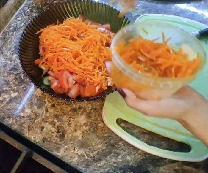 Овощной салат с морковью по-корейски Овощной салат с морковью по-корейски