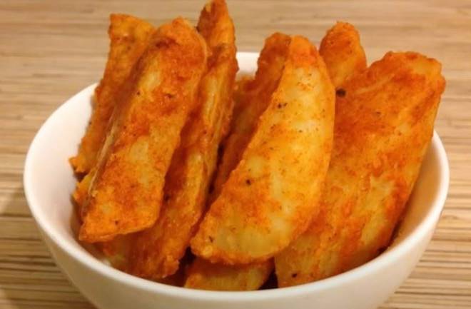 Картошка по-деревенски без кожуры с хрустящей корочкой в духовке