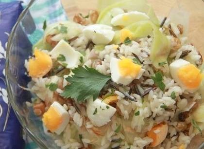 Салат из кабачков с рисом