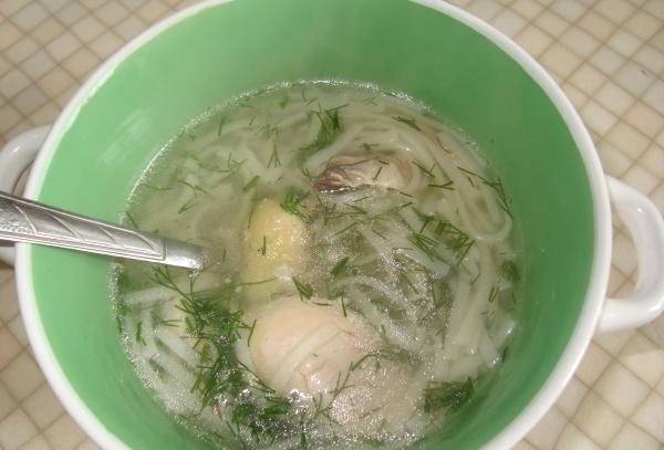 Куриный суп с лапшой и картошкой без зажарки