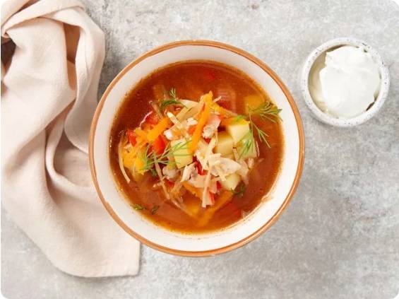Суп с капустой и курицей
