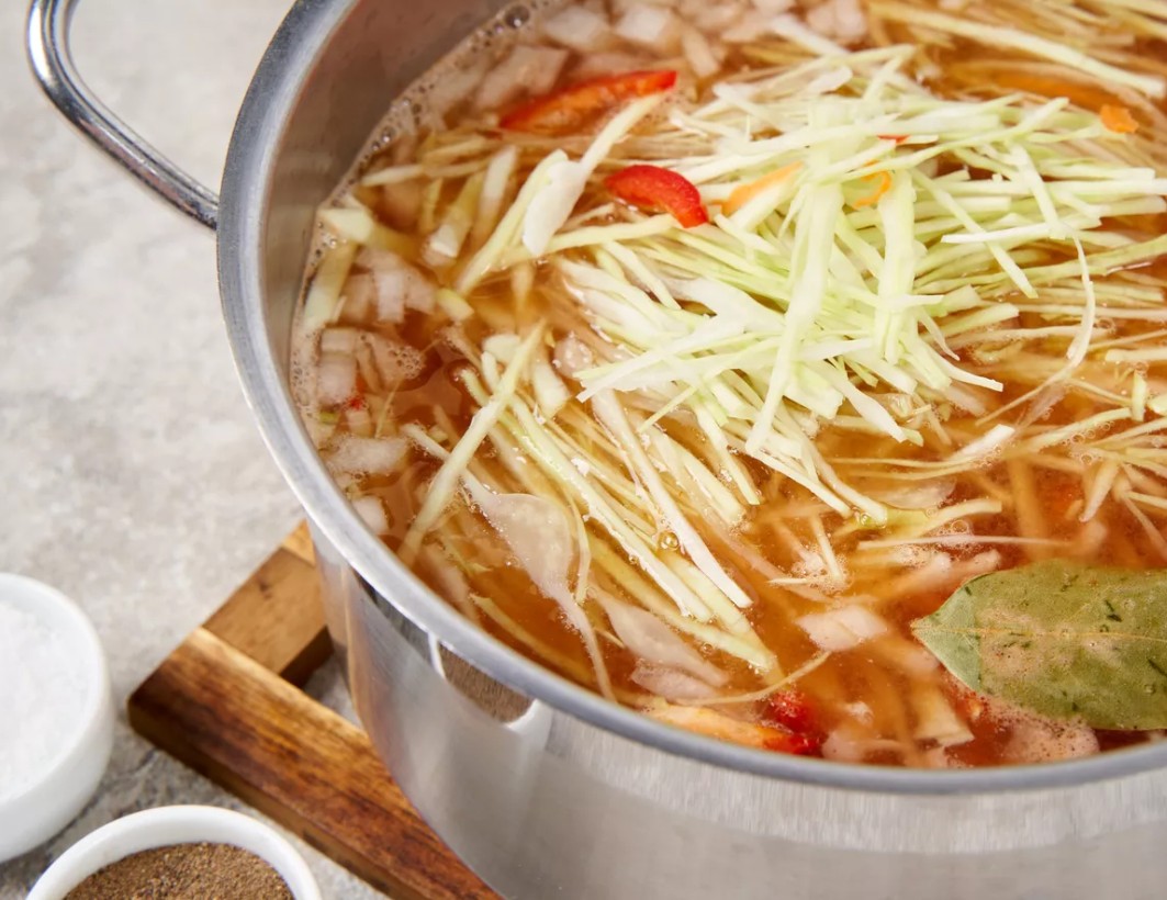Суп с капустой и курицей