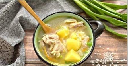 Суп из свинины с картошкой и рисом