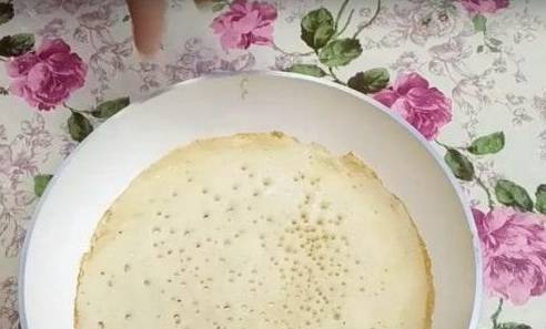 Тонкие ажурные блины на 1 литр кефира с кипятком с дырочками