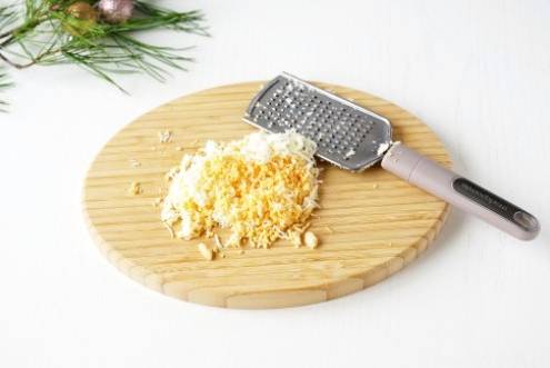Салат с крабовыми палочками в тарталетках
