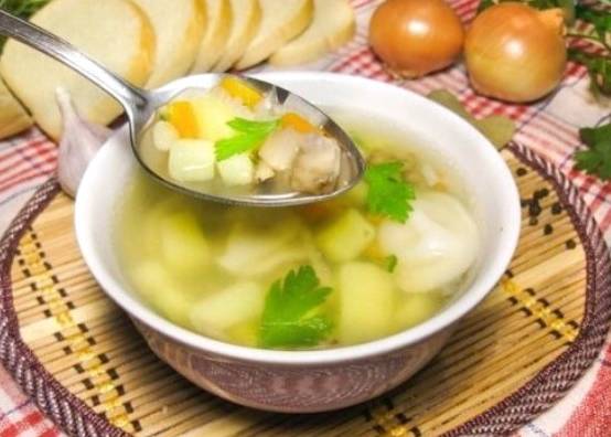 Суп с вешенками и картошкой