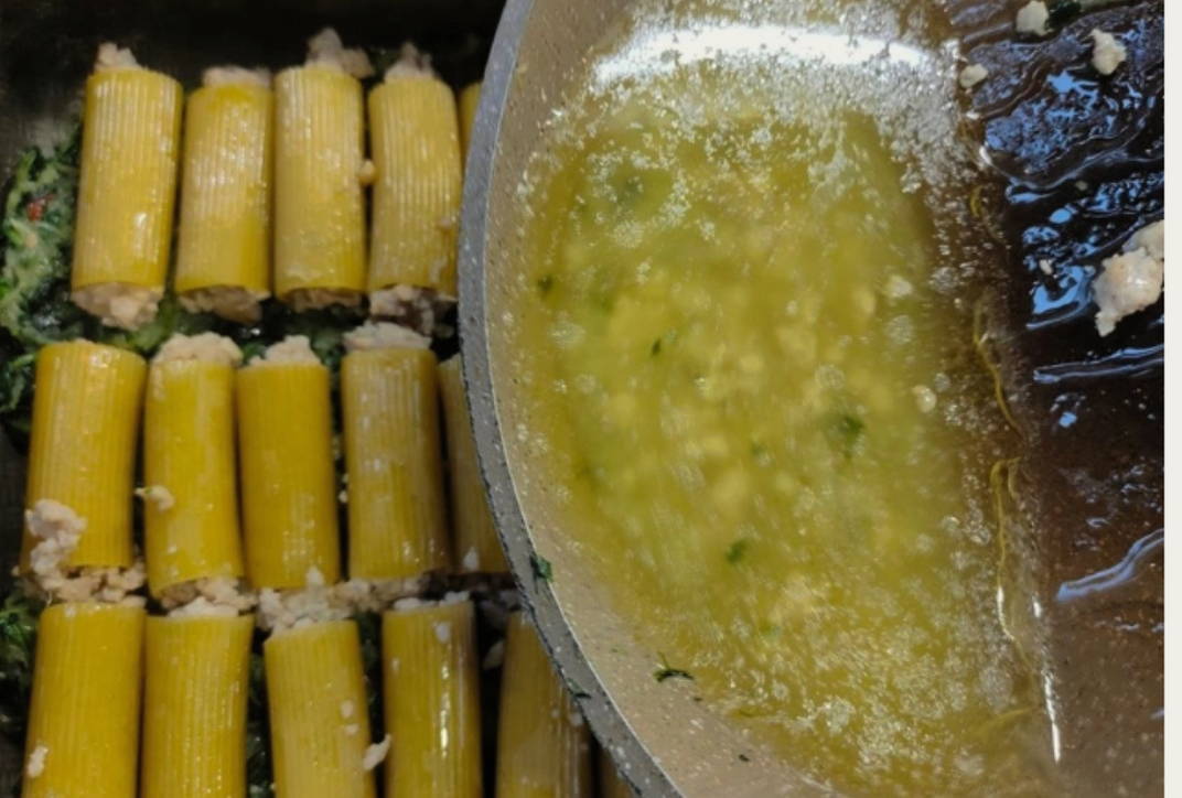 Каннеллони с куриным фаршем
