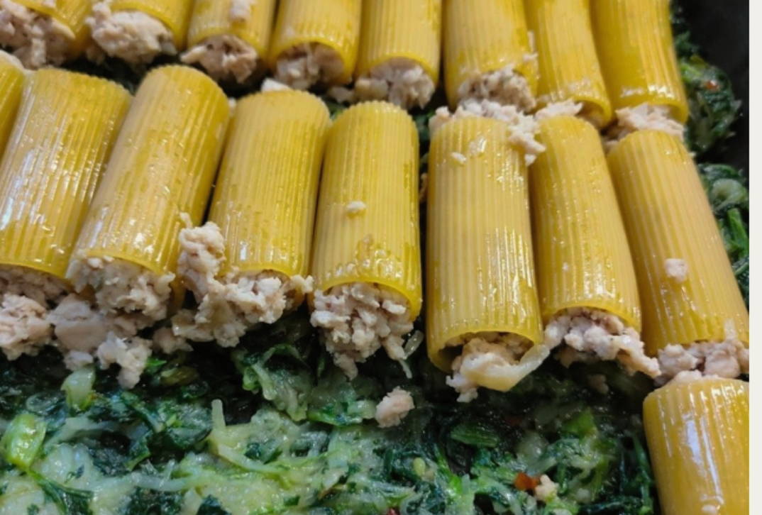 Каннеллони с куриным фаршем
