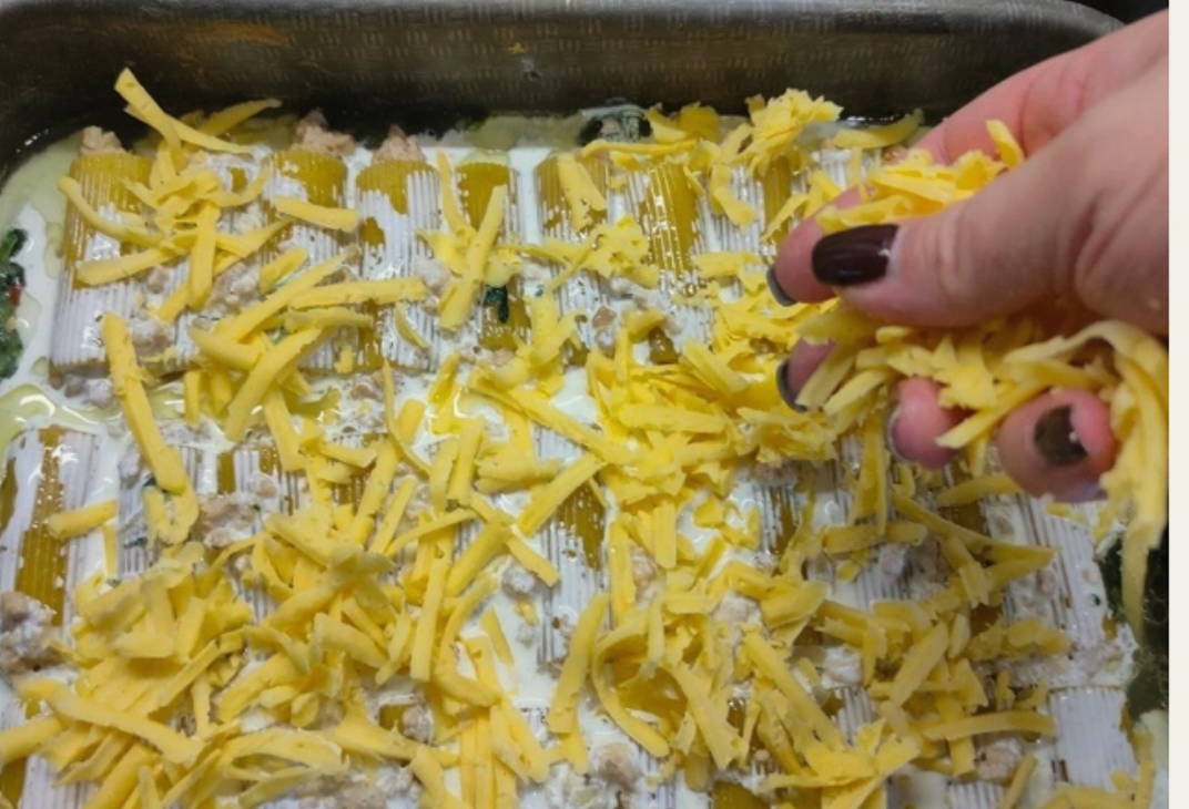 Каннеллони с куриным фаршем
