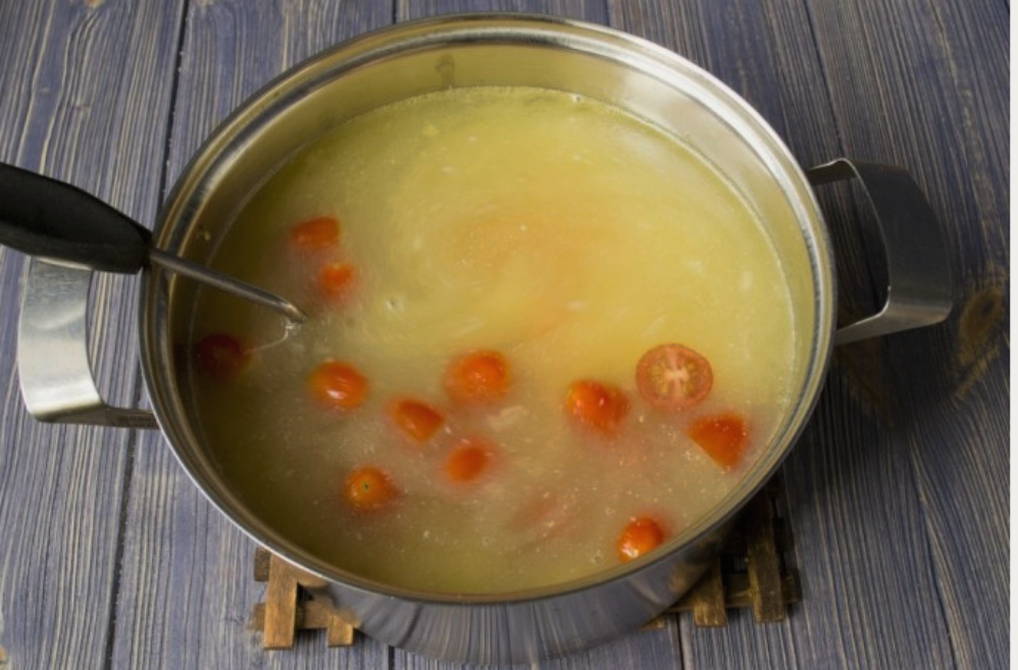 Суп из трески с картофелем и овощами