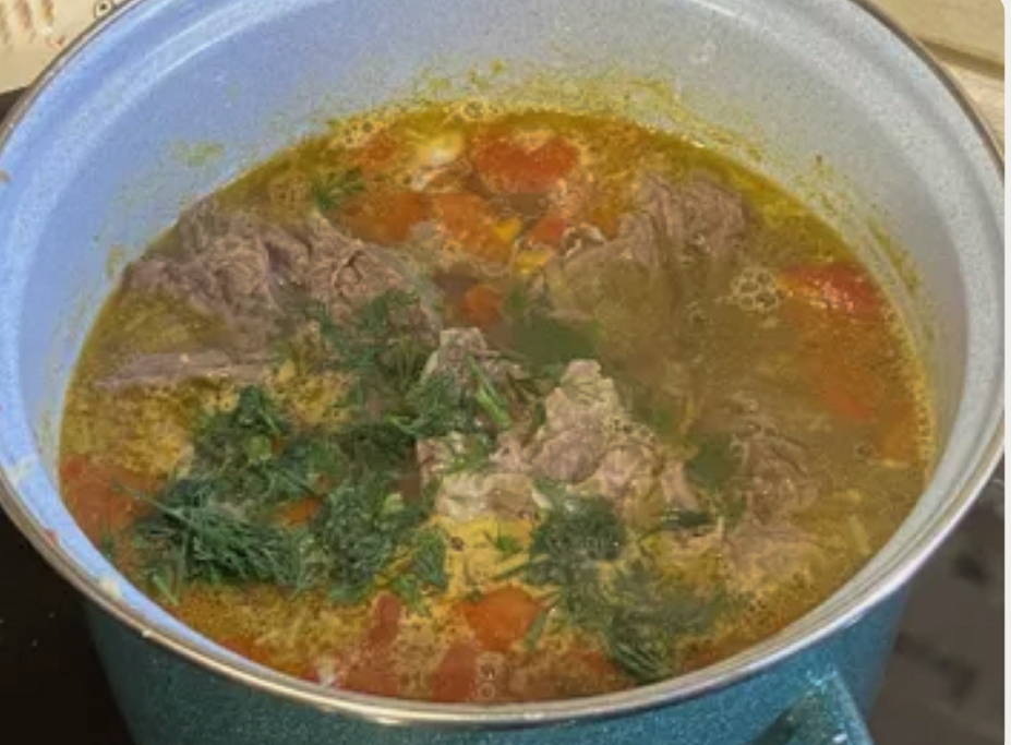 Суп с говядиной и чечевицей