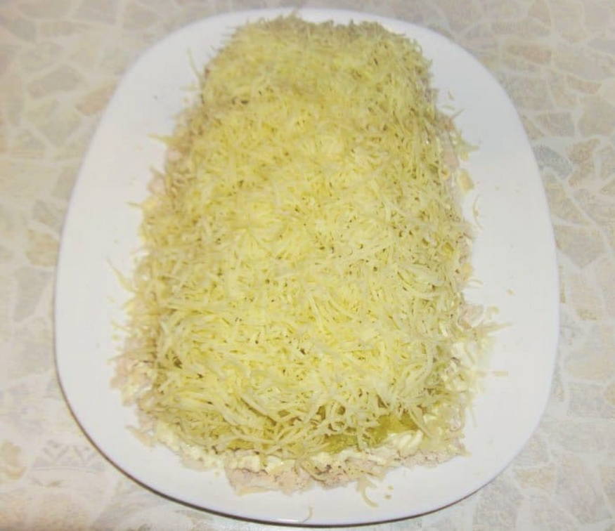 Салат «Белая берёза» с курицей и яблоком