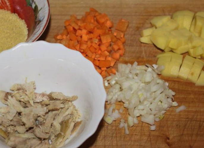 Суп с кускусом и курицей