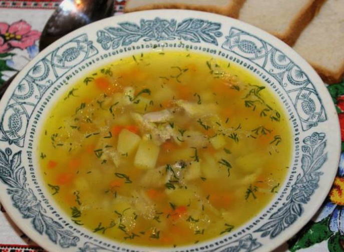 Суп с кускусом и курицей