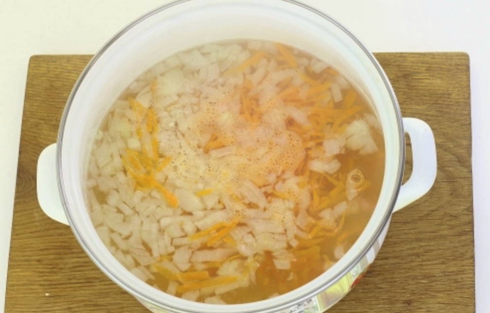 Суп с вешенками и плавленым сыром