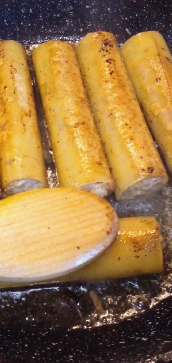 Каннеллони с фаршем на сковороде