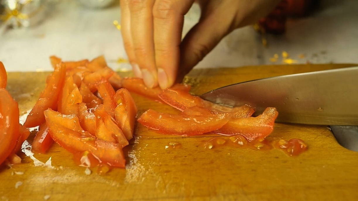 Салат «Гусарский» с копченой курицей