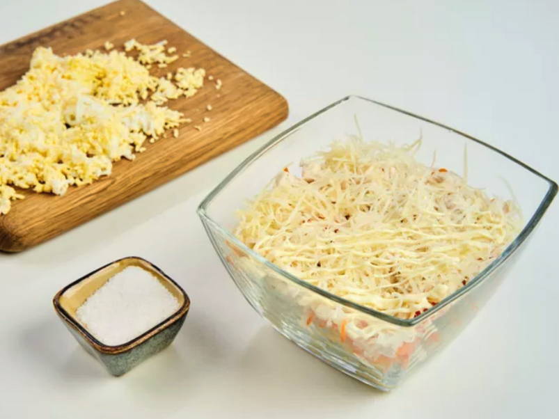 Салат «Грибная поляна» с корейской морковью