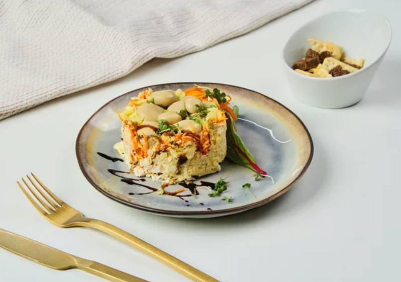 Салат «Грибная поляна» с корейской морковью