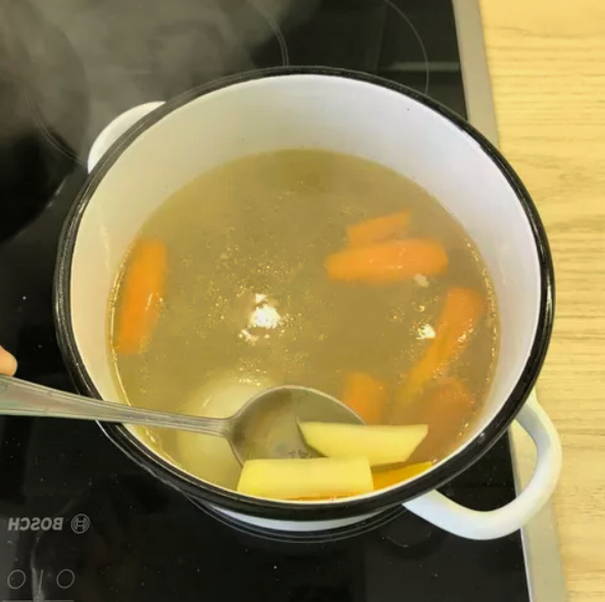 Суп с птитимом и курицей