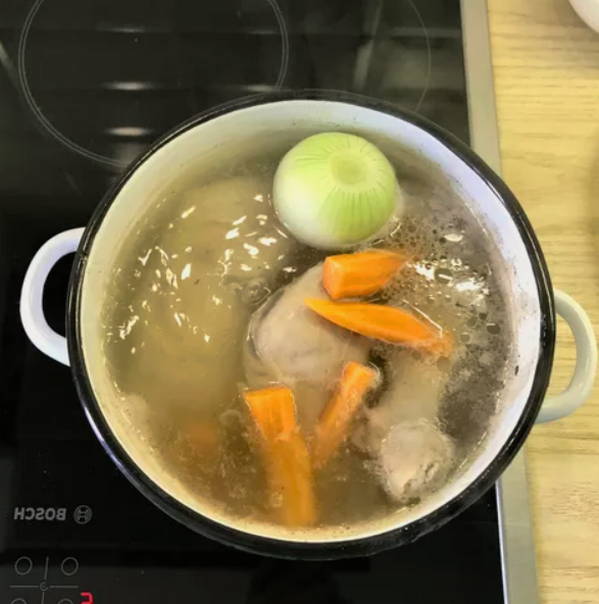 Суп с птитимом и курицей