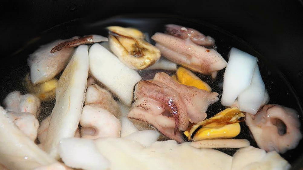 Суп с морепродуктами и сливками