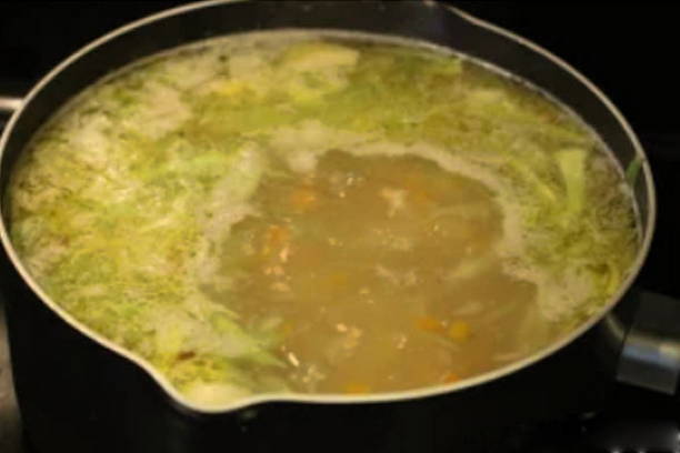 Куриный суп с капустой и картошкой