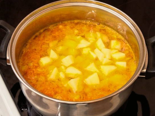Норвежский суп с семгой и сливками